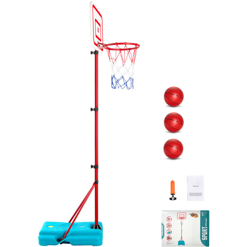 foto del prodotto mophorn canestro da basket per bambini altezza regolabile, portatile con base riempibile, gioco per interni ed esterni per bambini dai 3 agli 8