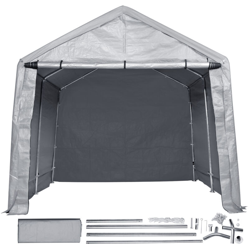 foto del prodotto mophorn capannone portatile per stoccaggio esterno, 7 x 12 x 7,36 ft tenda per stoccaggio istantaneo per tutte le stagioni resistente con porta con