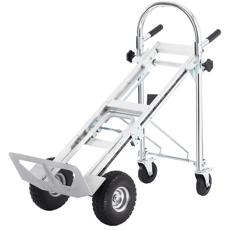foto del prodotto mophorn carrello a mano in alluminio 4 in 1, capacita 1000 libbre, carrello pieghevole convertibile per impieghi gravosi, carrello multiuso con