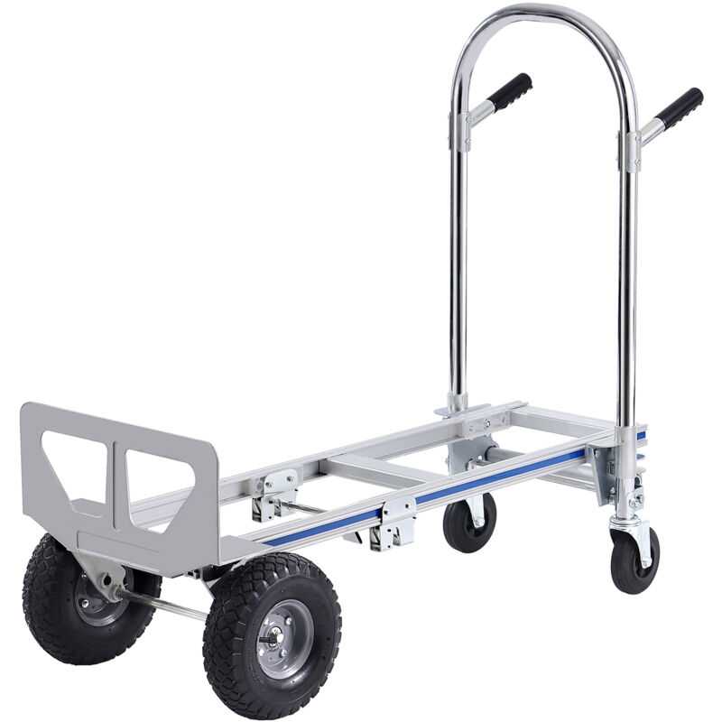 foto del prodotto mophorn carrello a mano in alluminio, convertibile 2 in 1, capacit 800 libbre, carrello multiuso pieghevole per impieghi gravosi, carrello
