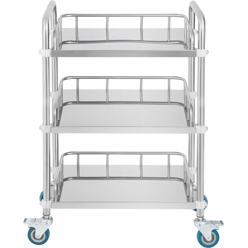 foto del prodotto mophorn carrello da laboratorio, carrello da laboratorio in acciaio inox a 3 ripiani, carrello da laboratorio, carrello di utilita per clinica,