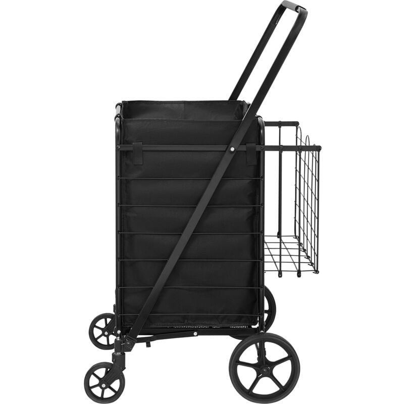 foto del prodotto mophorn carrello della spesa pieghevole con rivestimento impermeabile rimovibile, carrello della spesa jumbo da 330 libbre di capacit , design a