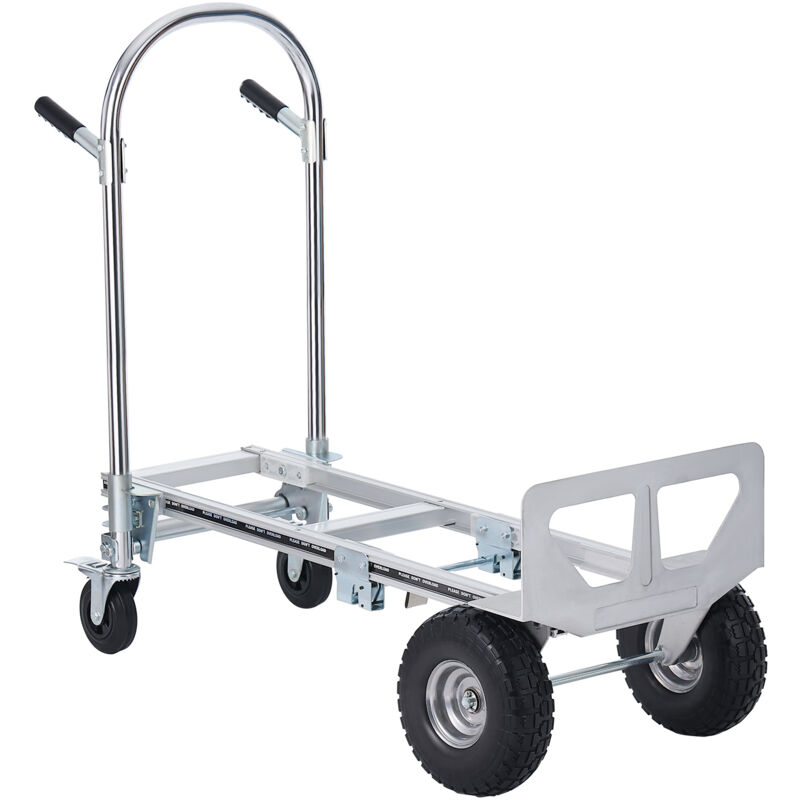 foto del prodotto mophorn carrello in alluminio, carrello pieghevole convertibile industriale 2 in 1 con capacit di 1.000 libbre e carrello con ruote in gomma, si