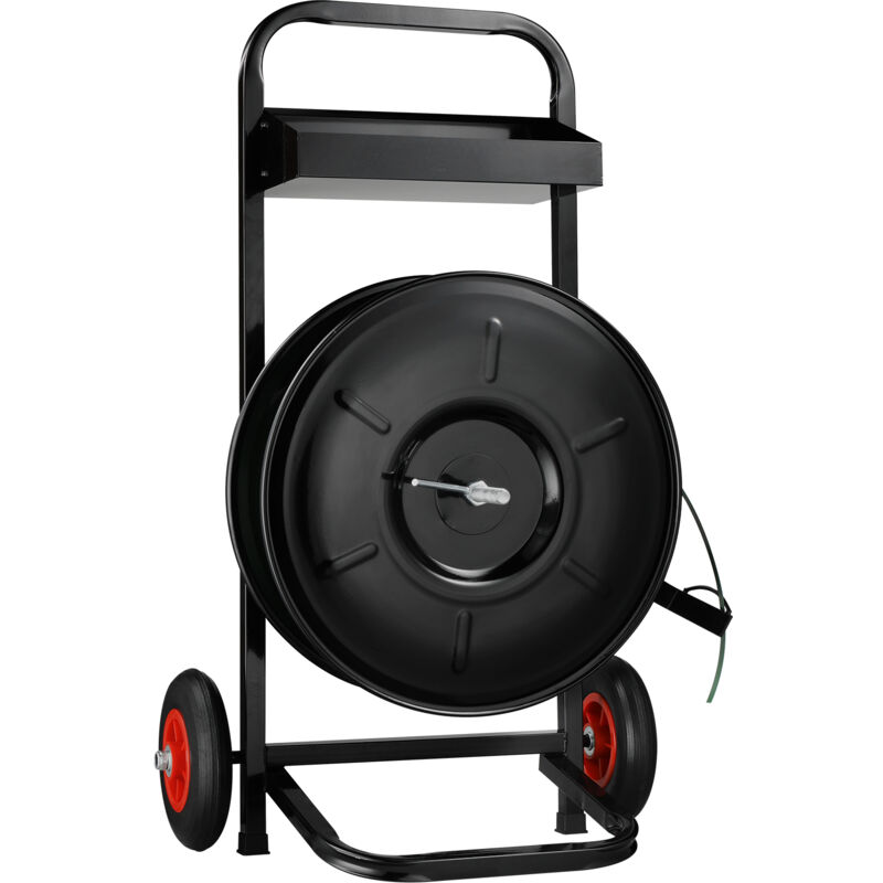 foto del prodotto mophorn carrello per reggiatura, rotoli di reggia in pet pp fibra, carrello rinforzato per reggiatura, diametro interno di 203 mm robusto