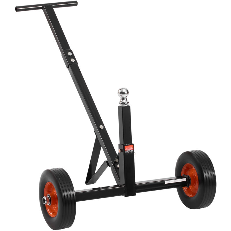 foto del prodotto mophorn carrello per rimorchio con altezza variabile da 42 a 56 cm, sfera di attacco e pneumatici solidi, ideale per spostare rimorchi di camper e