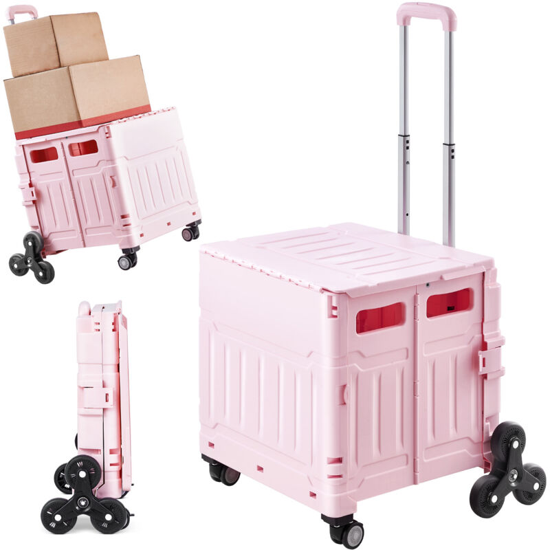 foto del prodotto mophorn carrello pieghevole, carrello pieghevole portatile da 65 litri. dotato di ruote per salire le scale e ruote girevoli a 360 . maniglia
