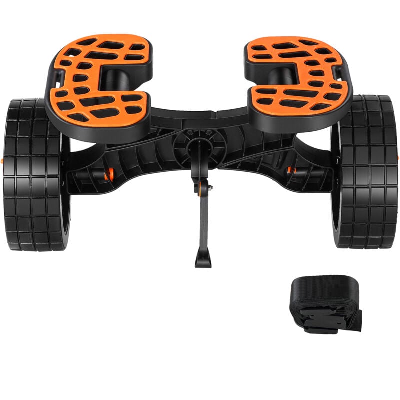 foto del prodotto mophorn carrello porta barca kayak canoe in alluminio capacita carico 145kg con ruote pneumatiche in pu 25,4cm design staccabile, carrello porta