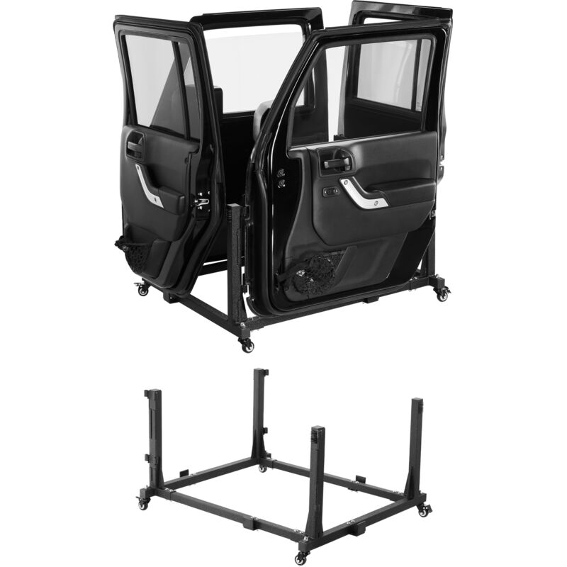 foto del prodotto mophorn carrello porta jeep, 4 porte mobile rack con imbottitura in gomma resistente, robusto supporto porta compatibile con jeep wrangler jk