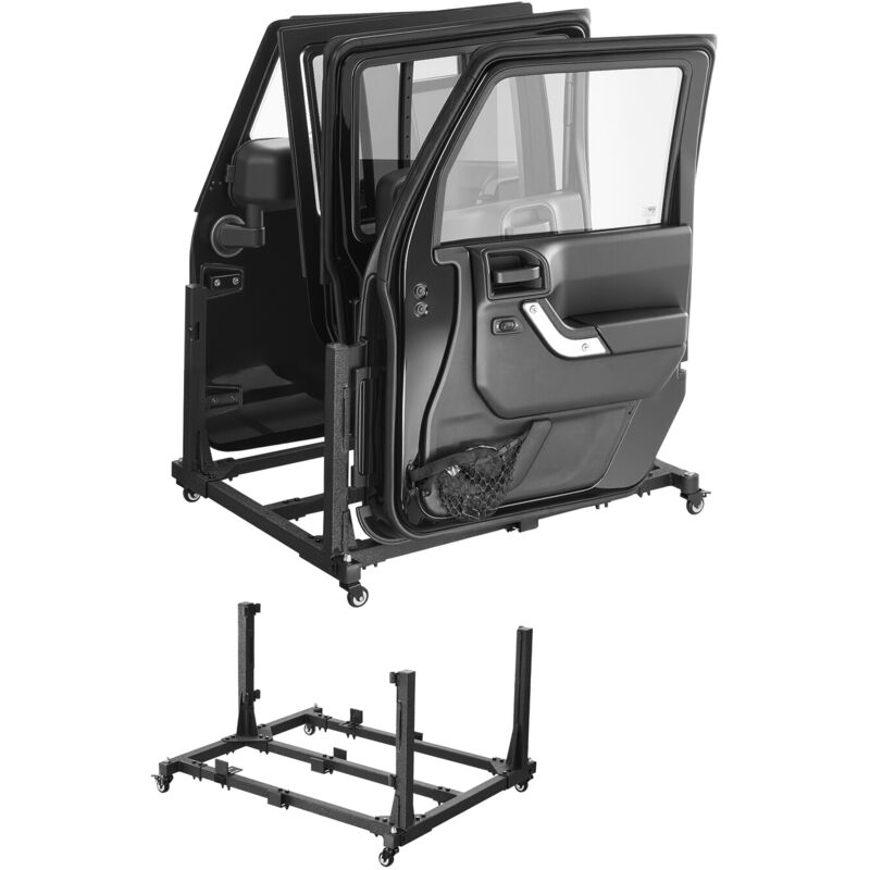foto del prodotto mophorn carrello portaoggetti per portiera auto carrello organizzatore per portiera auto jeep capienza per 4 porte, carrello portaoggetti per porte