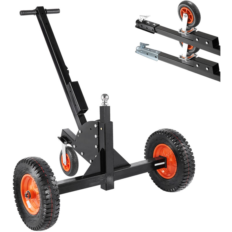 foto del prodotto mophorn carrello rimorchio capacit 1500 libbre, carrello rimorchio 2 in 1 con altezza regolabile da 22 e 26 , sfera da 2 , pneumatici da 15,2 