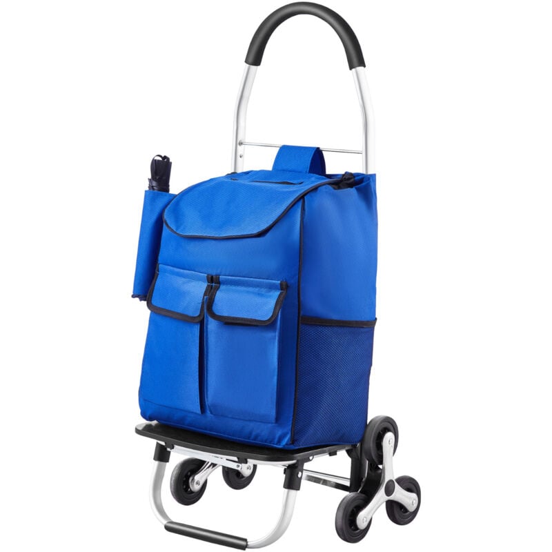 foto del prodotto mophorn carrello saliscale 36l, carrello pieghevole per la spesa con 6 ruote e borsa in tessuto oxford, carrello per la spesa e la lavanderia per una