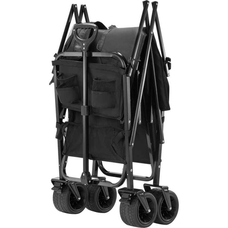 foto del prodotto mophorn carro pieghevole resistente a due piani capacit 300l carrello da giardino lungo esteso con ruote per tutti i terreni. supporta fino a
