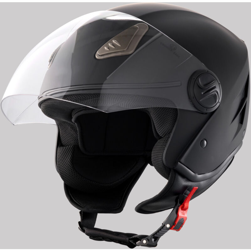 foto del prodotto mophorn casco da moto 3 4 face, abs e alta densit con bluetooth, lenti intercambiabili, omologato dot, comodo casco da motocross