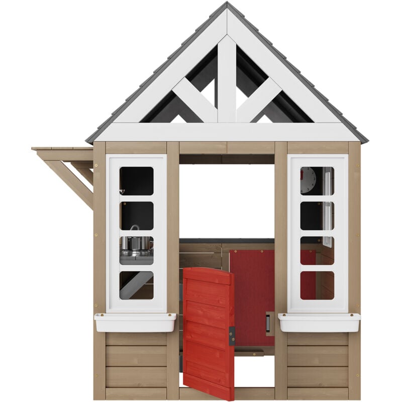 foto del prodotto mophorn casetta da gioco in legno da esterno,moderna casetta da gioco in cedro per bambini dai 2 ai 10 anni,casetta da giardino in stile