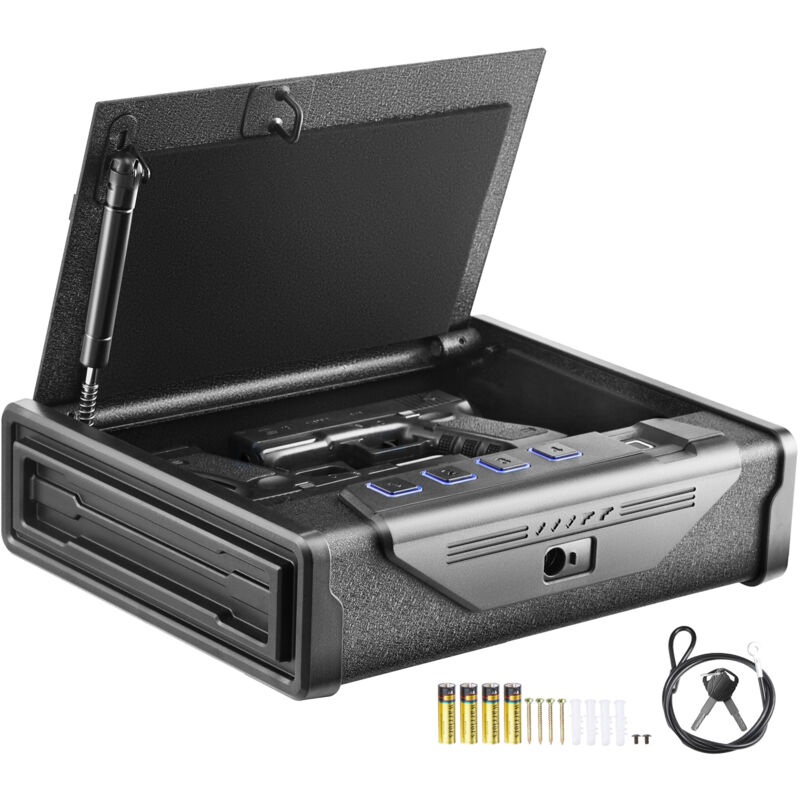 foto del prodotto mophorn cassaforte biometrica per pistole, 3 vie di accesso, capacit di 2 pistole