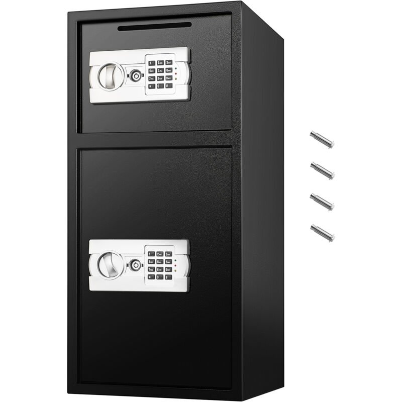 foto del prodotto mophorn cassetta di sicurezza di sicurezza a doppia porta grande 2,6 piedi cubi in acciaio con serratura digitale per denaro, pistole, gioielli