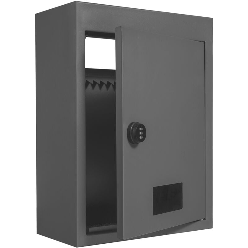 foto del prodotto mophorn cassetta postale da parete cassetta postale da incasso 320x158x430mm grigio scuro elegante e funzionale