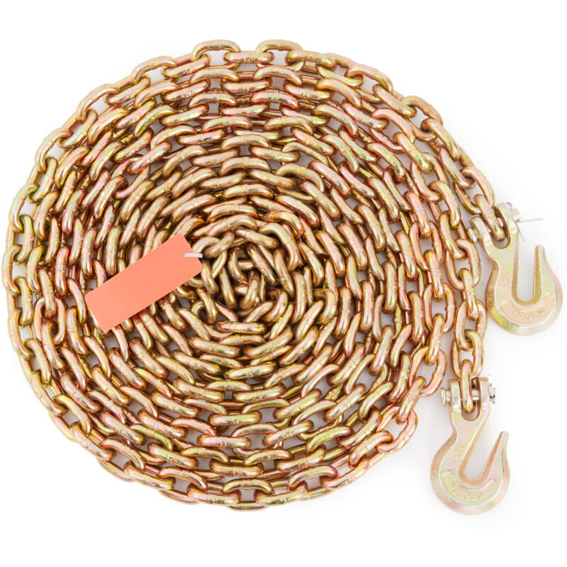 foto del prodotto mophorn catena di legame per trasporto, limite di carico di lavoro di 4900 libbre, catena di traino g80 5 16 x 20 per l aggancio, ganci di presa,