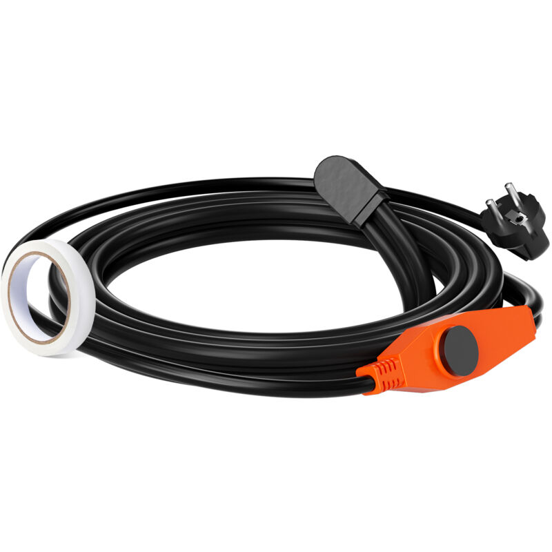 foto del prodotto mophorn cavo di riscaldamento antigelo, 2 m, 23 w m, cavo di riscaldamento con termostato integrato, adatto per tubi in pvc e tubi in metallo e