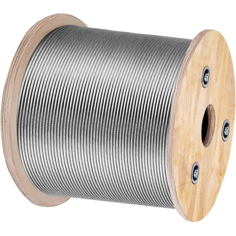 foto del prodotto mophorn cavo in acciaio inossidabile 1 8 t316 cavo metallico 7x7, 500 piedi per ringhiere, ponti e progetti fai da te