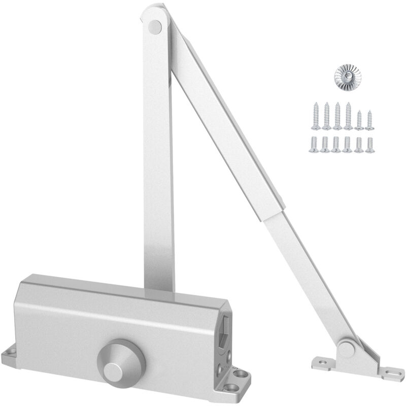 foto del prodotto mophorn chiudiporta, capacit di peso 68 kg, ammortizzatore idraulico automatico, alluminio pressofuso resistente, dimensioni regolabili, facile