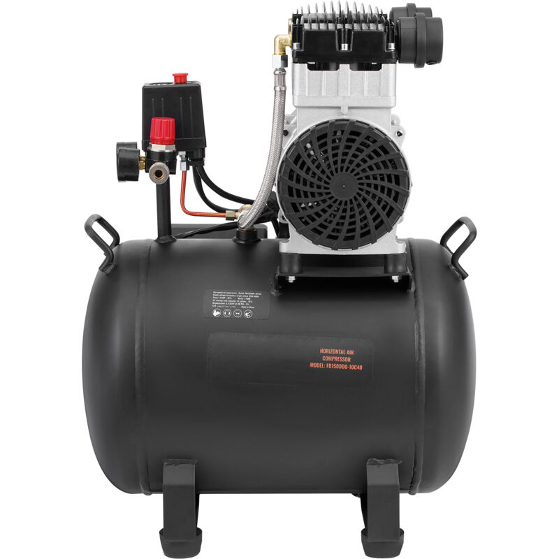 foto del prodotto mophorn compressore d aria, serbatoio in acciaio da 10 galloni, compressore d aria oil free da 2 cv, 5,3 cfm a 90 psi e pressione massima di 125