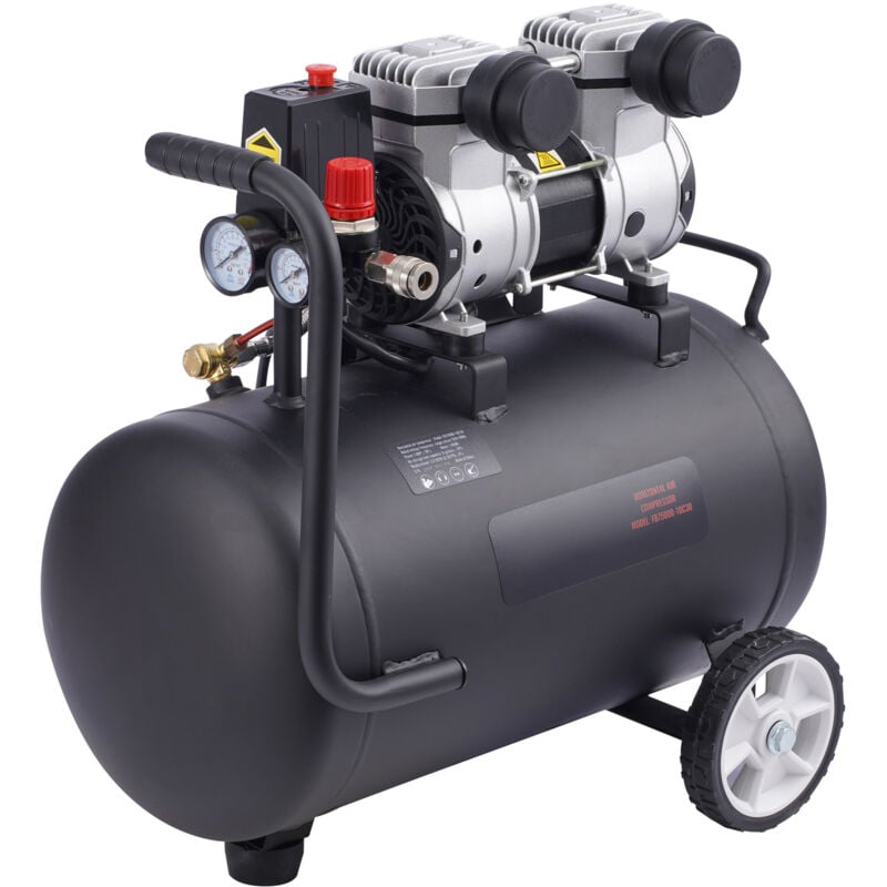 foto del prodotto mophorn compressore d aria, serbatoio in acciaio da 8 galloni, compressore senza olio da 1 hp 2,2 cfm a 90 psi e pressione massima di 120 psi,