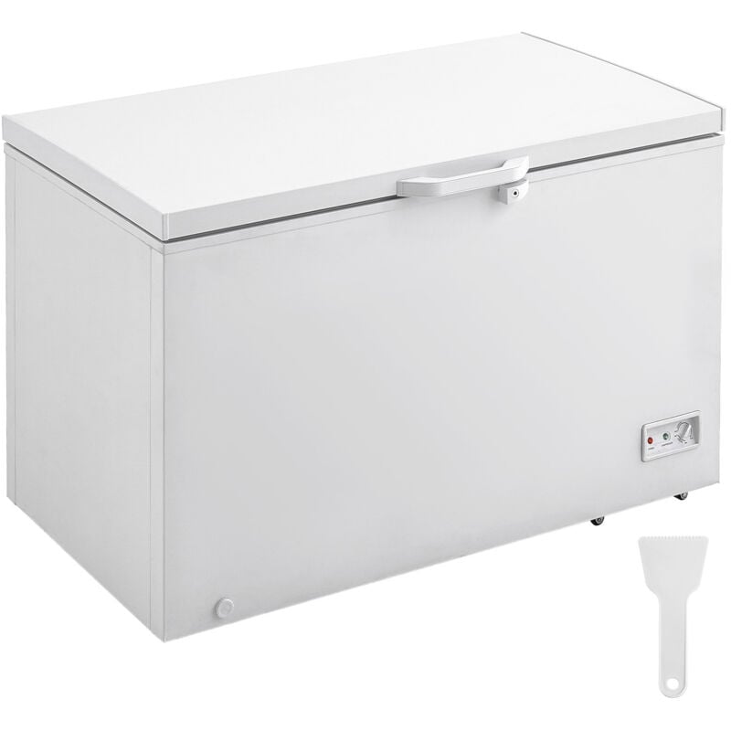 foto del prodotto mophorn congelatore orizzontale capacit 12,8 piedi cubi, 4 cestelli rimovibili, regolazione della temperatura a 7 livelli, luce led, 6 ruote,