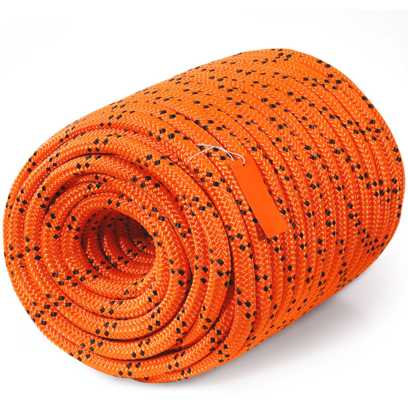 foto del prodotto mophorn corda in poliestere doppia intrecciata 19 mm x 67,06 m corda per arrampicata allaperto 24 trefoli 88,96 kn di resistenza alla rottura,