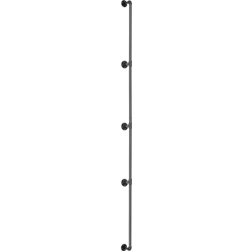 foto del prodotto mophorn corrimano per scale in tubo corrimano industriale in acciaio al carbonio 13ft, capacita di carico 440lbs, montaggio a parete per interni