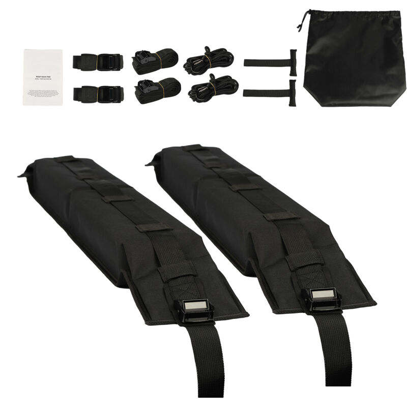 foto del prodotto mophorn cuscini morbidi per portapacchi, 31,5 universale per auto, capacit 176lbs per bagagli, kayak, portapacchi con 4 cinghie di fissaggio, 2