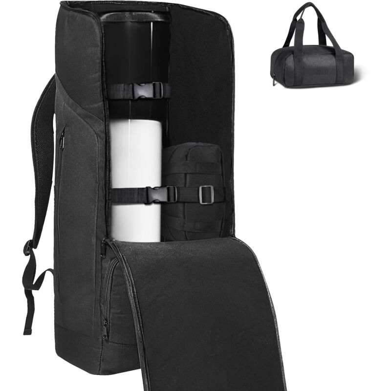 foto del prodotto mophorn custodia per telescopio, 760 mm. cinghia di sicurezza e tasche zaino. antiurto per tubo, treppiede e contrappeso. tracolle comode.