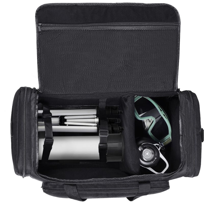 foto del prodotto mophorn custodia per telescopio da 560 mm, borsa portaoggetti antiurto con fibbie fisse, multitasche e divisore staccabile per tubo ottico e