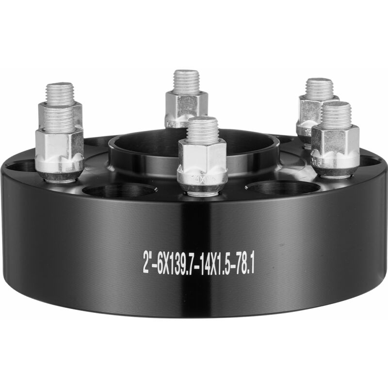 foto del prodotto mophorn distanziali per ruote da 2 6 x5,5 , adattatori forgiati a 6 fori, perni m14 x1,5, 78,1 mm, compatibili con chevy, gmc, cadillac dal 1984