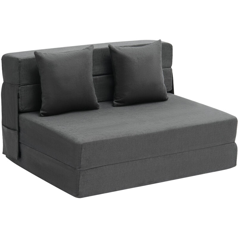 foto del prodotto mophorn divano letto pieghevole, divano letto pieghevole 3 in 1 con 2 cuscini e fodera lavabile, poltrona letto trasformabile in memory foam ad
