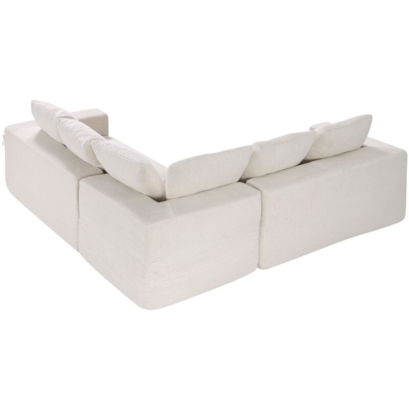 foto del prodotto mophorn divano modulare a letto angolare a forma di l con schiuma, divano imbottito in velluto capacit di carico 545 kg lunghezza 210 cm con