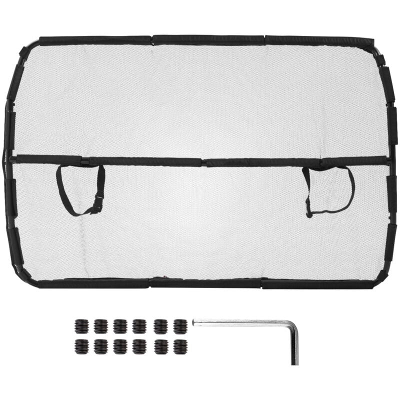 foto del prodotto mophorn dog car barrier divisorio per auto 50 per sedili anteriori. barriera per animali con rete trasparente, universale, adatta per berline,
