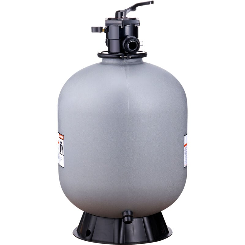 foto del prodotto mophorn filtro a sabbia, 24 pollici, portata fino a 65 gpm, sistema di filtraggio a sabbia per piscine fuori terra con valvola multiporta a 7 vie,