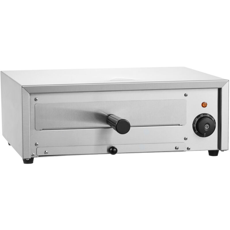 foto del prodotto mophorn forno elettrico per pizza da banco, 12 pollici, 1500 w, intervallo di temperatura 122 662 , struttura in acciaio inossidabile e vassoio