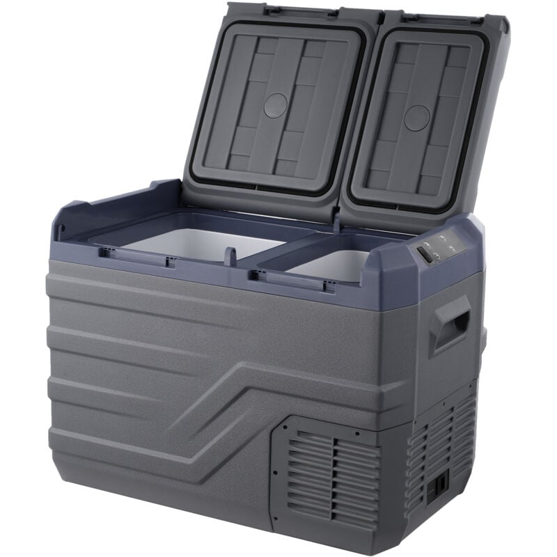 foto del prodotto mophorn frigorifero per auto, congelatore portatile da 12 volt, 32 l a doppia zona, 4 68 regolabile, 12 24 v cc e 100 240 v ca, refrigeratore a