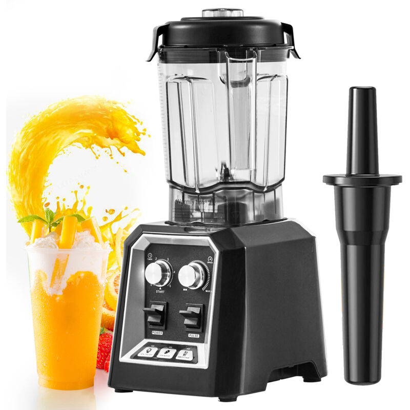 foto del prodotto mophorn frullatore professionale frullatore da banco commerciale in barattolo di vetro da 68 oz 2l . frullatore in acciaio inossidabile a 3