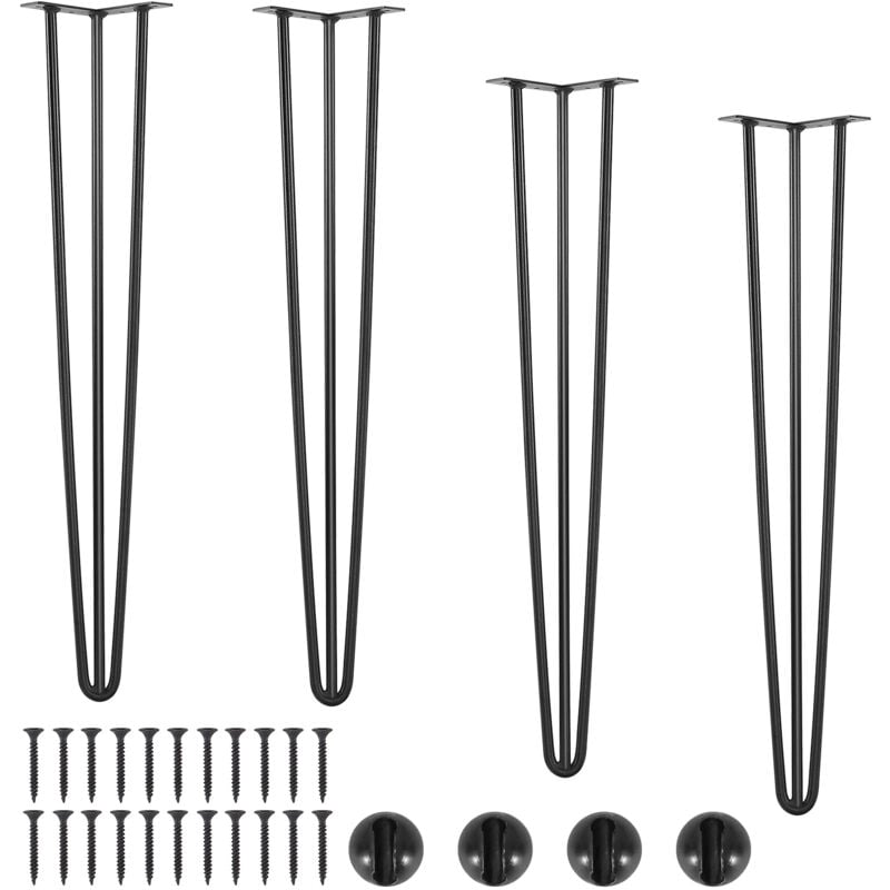 foto del prodotto mophorn gambe per tavolo a forcina da 0,7 m,set di 4 gambe per scrivania resistenti con capacit di carico di 408,2 kg per tavoli da pranzo,panche