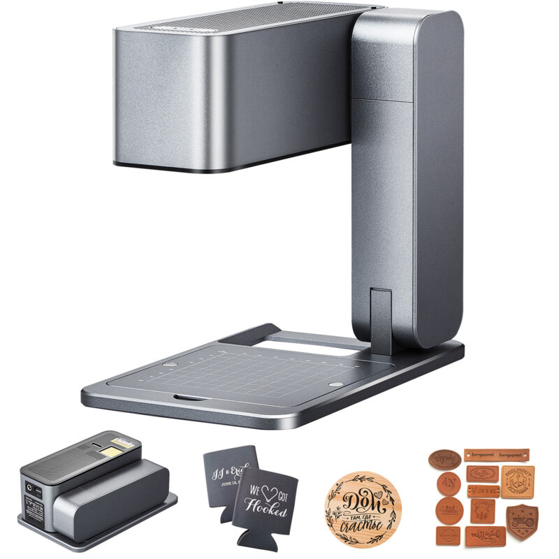 foto del prodotto mophorn incisore laser portatile, 600 mm s ad alta velocit , macchina per incisione e taglio portatile da 5 w, set fai da te per metallo, legno,