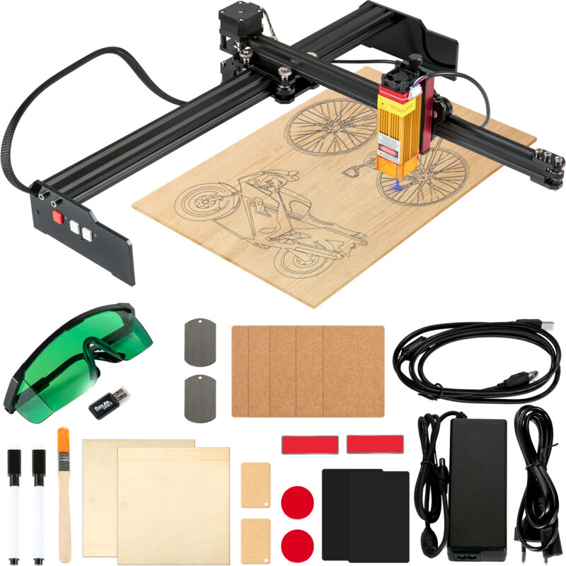 foto del prodotto mophorn incisore laser portatile , area di grandi dimensioni 10,6 x17,3 , stampante 3d da 5,5 w