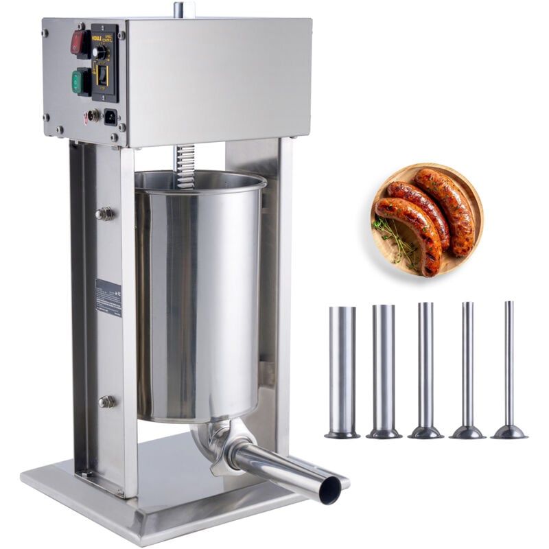 foto del prodotto mophorn insaccatrice elettrica per salsicce, insaccatrice verticale per carne da 12 l 25 libbre, motore da 200 w, controllo della velocit 