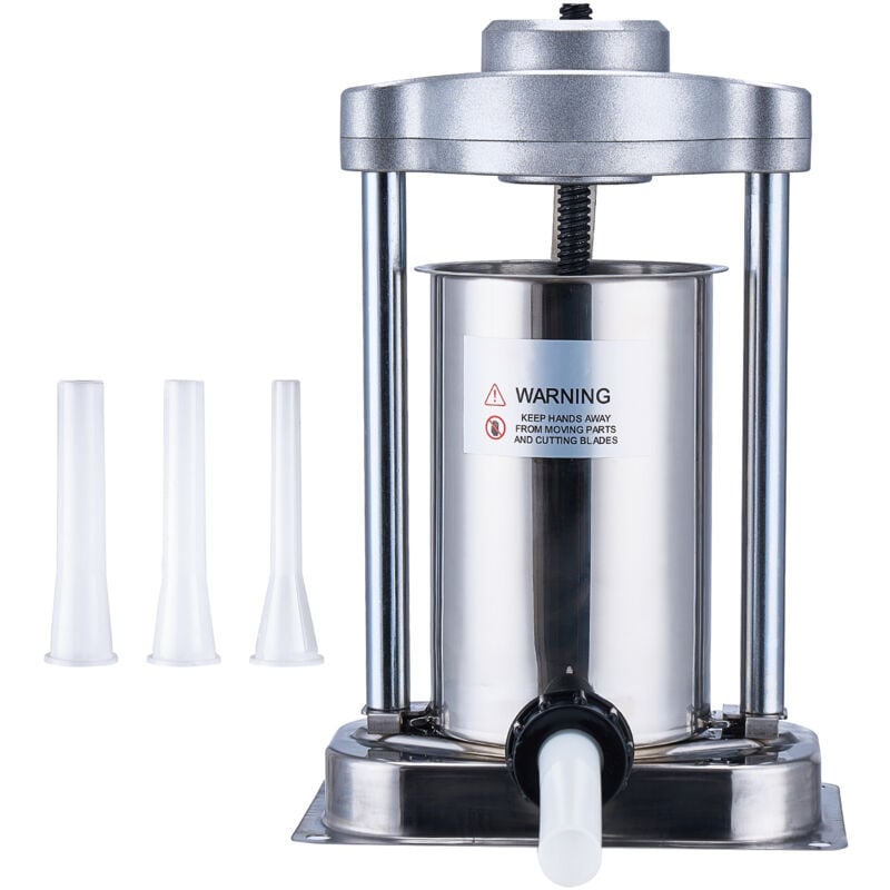 foto del prodotto mophorn insaccatrice manuale per salsicce, 2 l 5 lbs, verticale, acciaio inossidabile 304, con morsetto