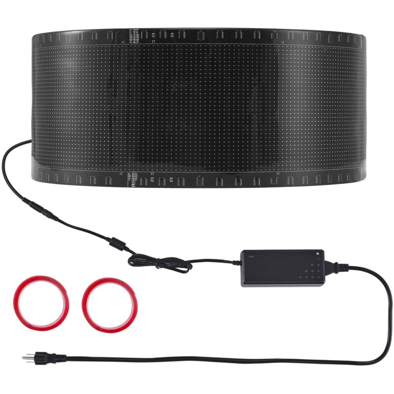 foto del prodotto mophorn insegna led programmabile, pannello a scorrimento led a colori p5, testo personalizzato, controllo app bluetooth, segnaletica per negozio,