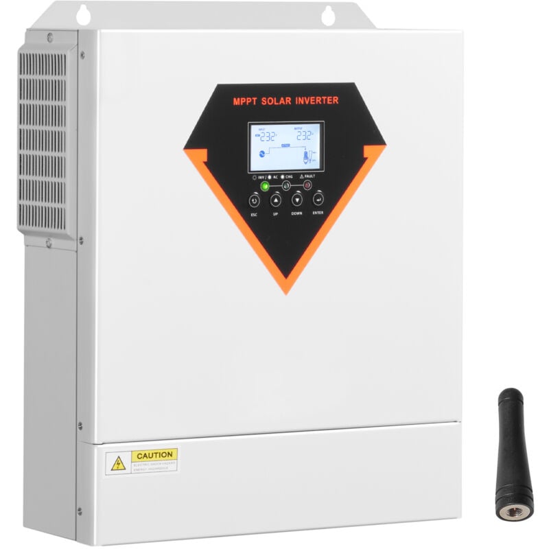 foto del prodotto mophorn inverter a onda sinusoidale pura multifunzionale da 3500 w, da 24 v cc a 220 230 v ca, dotato di regolatore solare mppt da 100 a integrato