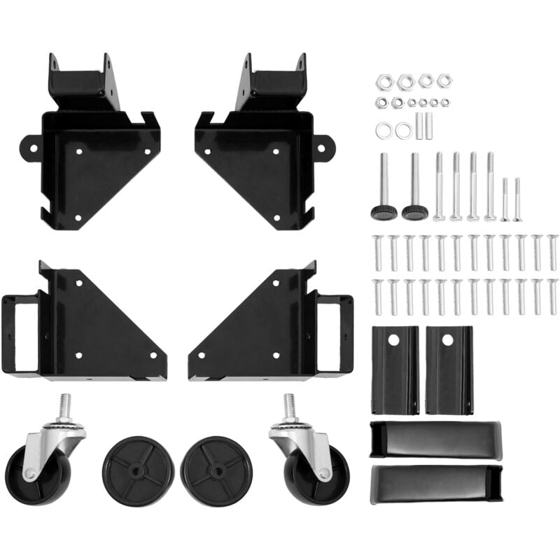 foto del prodotto mophorn kit di base mobile per carico pesante 181,4 kg, supporto universale con rotelle 241,3x241,3 mm, ruote girevoli, attrezzi per base per