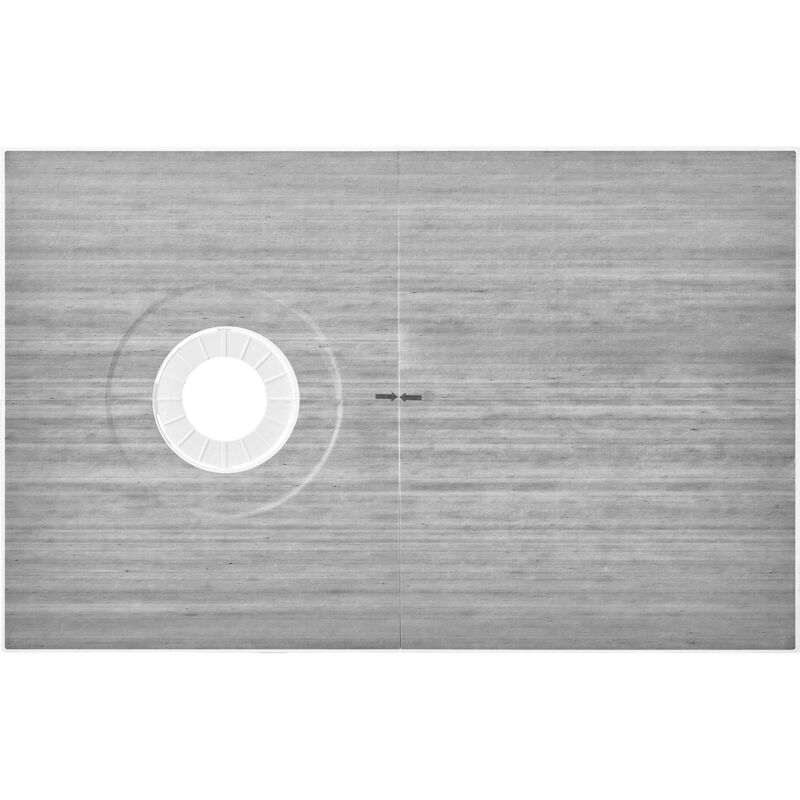 foto del prodotto mophorn kit di bordo doccia , piatto doccia 1524x965mm con scarico offset da 160mm, kit di installazione eps leggero con 2 teli impermeabili e